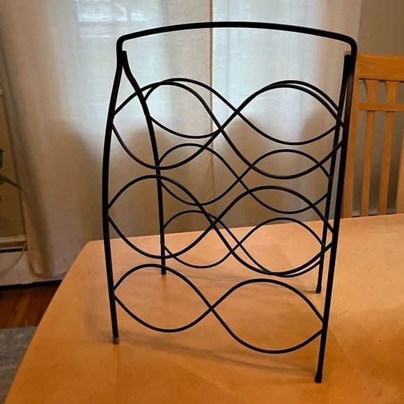 Metal Wine Rack 6 Bottle Tabletop - Picture 4 of 9